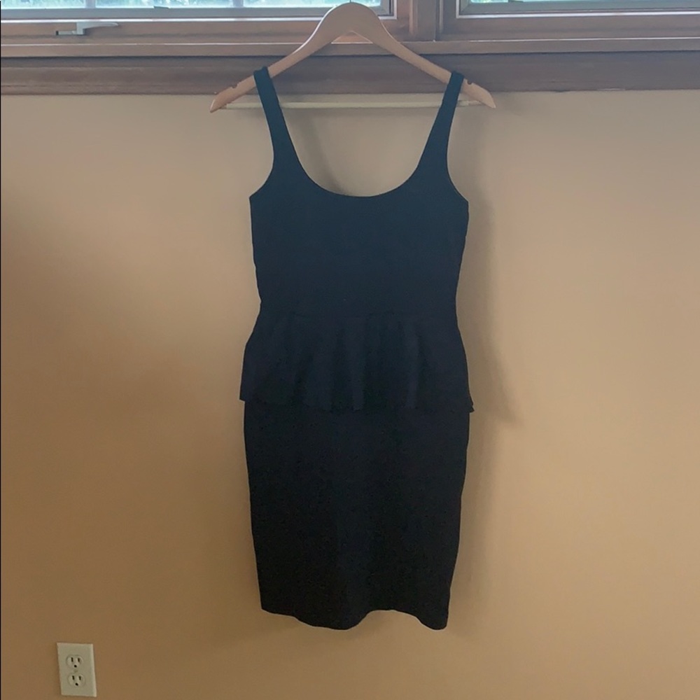 Susana Monaco black peplum dress